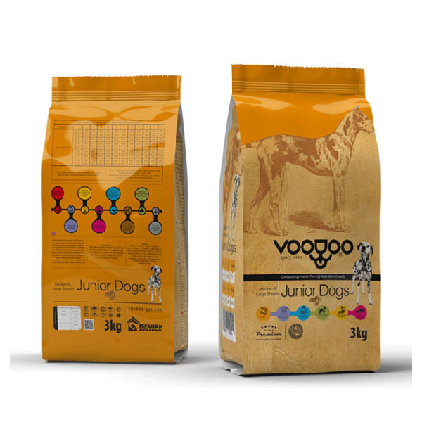 غذای خشک سگ جونیور (Medium & Large )سه کیلوگرمی VOODOO