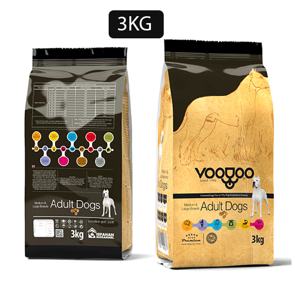 غذای خشک سگ بالغ نژاد بزرگ و متوسط ۳ کیلویی